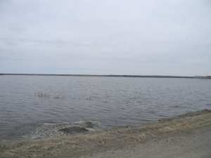 Catfish Creek Watershed, 29 April 2013 - This lake is in fact a farm field